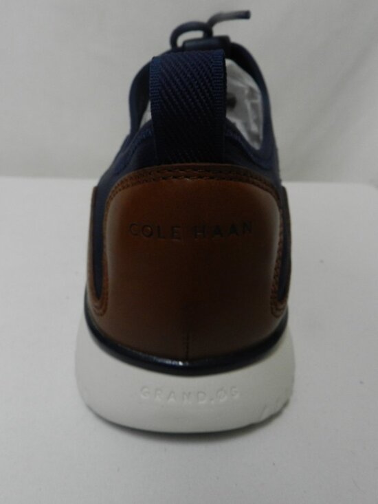 Cole Haan Grand Sport Sneakers Knit w/ Leather blue brown Men NIB NEW Size Sz 10